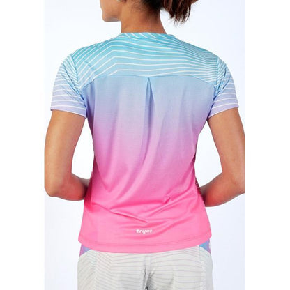 Kaos Olahraga Wanita - Trijee GL Jersey Women (Gradient Lines)