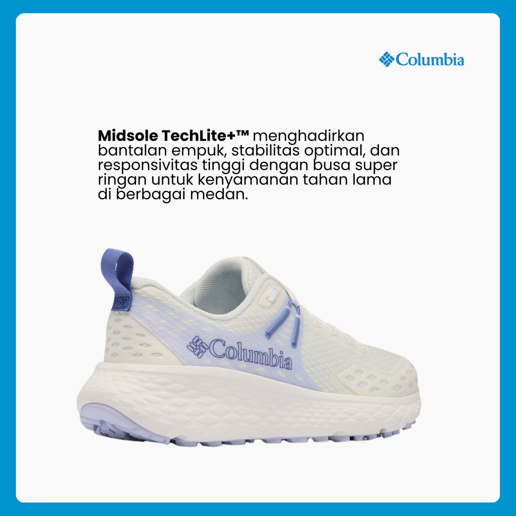 Sepatu Lari Wanita  - Columbia Women's Konos TRS Trail Performance Shoes  (Sea Salt, Snowdrift)