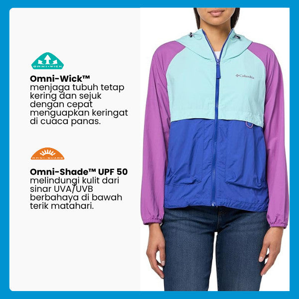 Jaket Outdoor Wanita  - Columbia Women's Spire Valley / Windbreaker Jacket