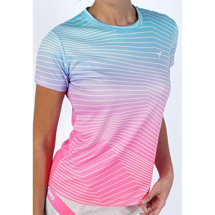 Kaos Olahraga Wanita - Trijee GL Jersey Women (Gradient Lines)
