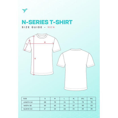 Kaos Olahraga Pria - Trijee Numa Men Jersey Short Sleeve (Turqoise Orange)