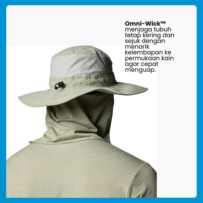 Topi Booney Hiking -  Columbia Coolhead III Zero Booney Hat (Safari)