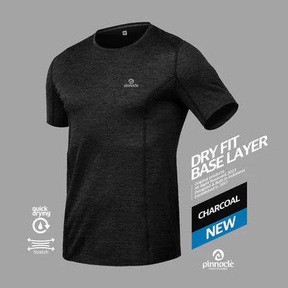 Pinnacle Dry Fit Base Layer - Charcoal