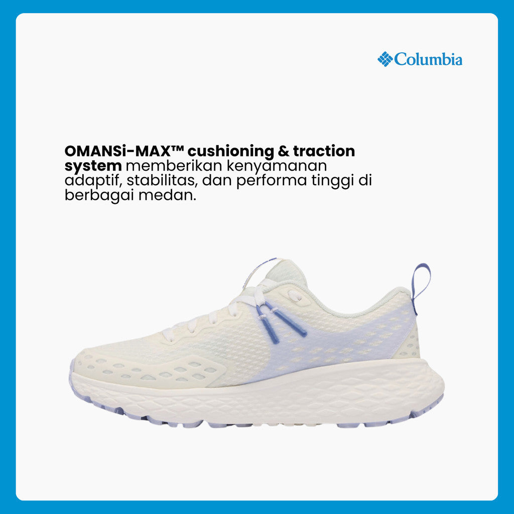 Sepatu Lari Wanita  - Columbia Women's Konos TRS Trail Performance Shoes  (Sea Salt, Snowdrift)