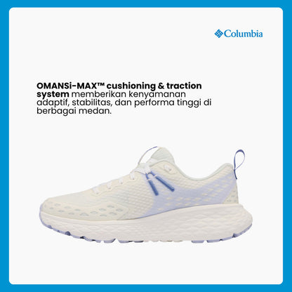 Sepatu Lari Wanita  - Columbia Women's Konos TRS Trail Performance Shoes  (Sea Salt, Snowdrift)
