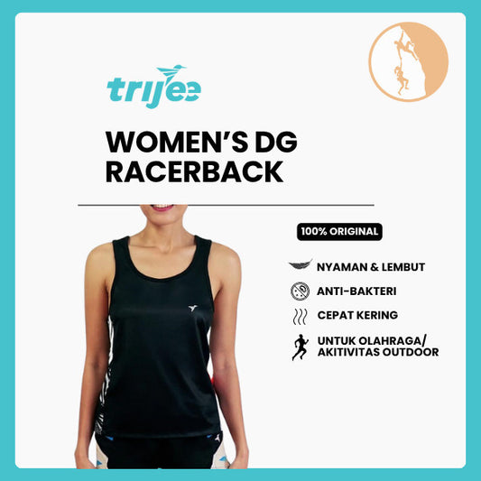 Kaos Tank Top Lari Wanita - Trijee DG Racerback Women (Duochrome Glitch)