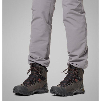 Sepatu Hiking Boots Pria - Columbia Men's GeoTerra™ OutDry™ Leather Hiking Boot - Black/Spice