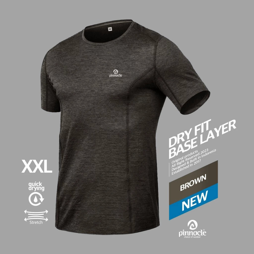 Pinnacle Dry Fit Base Layer - Brown