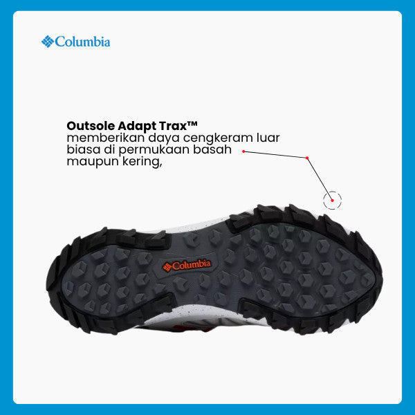 Sepatu Hiking Pria Waterproof - Columbia Men's Peakfreak™ II Outdry™ Hiking Shoe (Moonstone/Red Quartz)