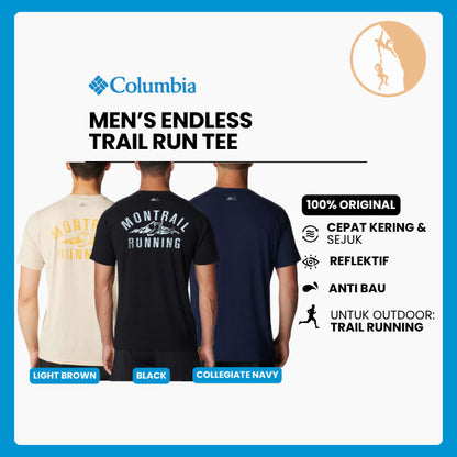 Kaos Lari/Trail Running Pria - Columbia Men's Endless Trail™ Running Tee