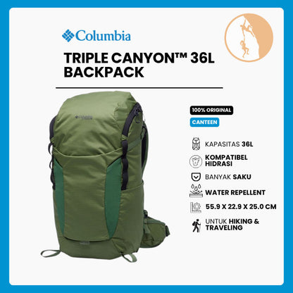 Tas Ransel Gunung Unisex - Columbia Triple Canyon 36L Backpack (Canteen)