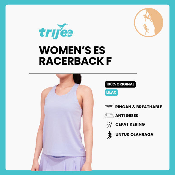Kaos Tank Top Lari Wanita - Trijee  Women's ES Racerback F (Lilac)