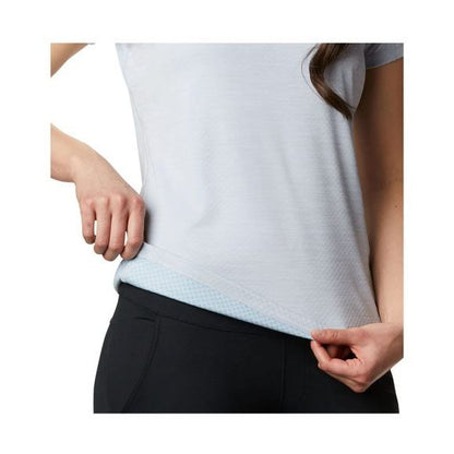 Kaos  Olahraga Wanita  - Columbia Womens Zero Rules SS Shirt (Cirrus Grey Heather)
