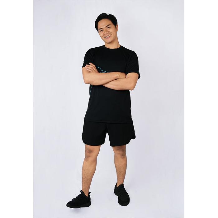 Kaos Olahraga Pria - Trijee Hummingbird II Men Short Sleeve (Black)