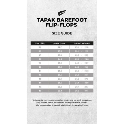 PYOPP FLEDGE - Tapak V1.5 Barefoot Flip Flops - Black