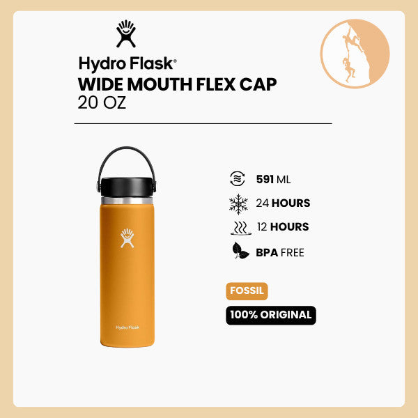 Hydro Flask Wide Mouth Flex Cap Fossil 20Oz