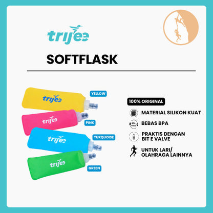Botol Minum Lari - Trijee Soft Flask 250ml & 500ml