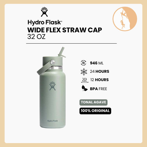 Hydro Flask Wide Flex Straw Cap 32oz/946ml - TONAL AGAVE