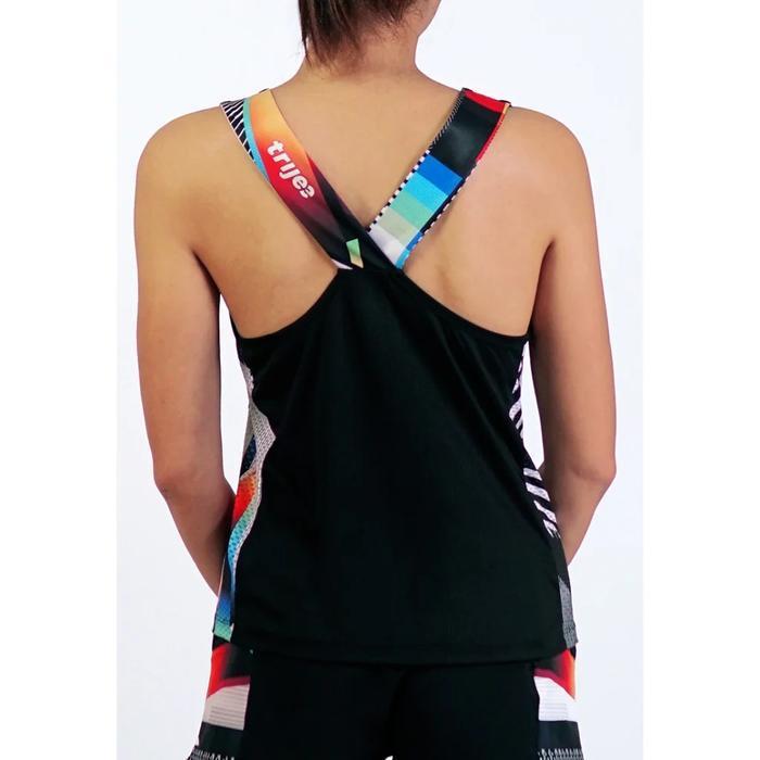 Kaos Tank Top Lari Wanita - Trijee DG Racerback Women (Duochrome Glitch)