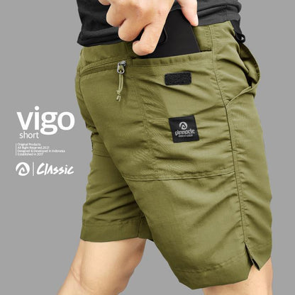 Celana Pendek Outdoor/Hiking Pria - Pinnacle Vigo Classic Short - Green Olive