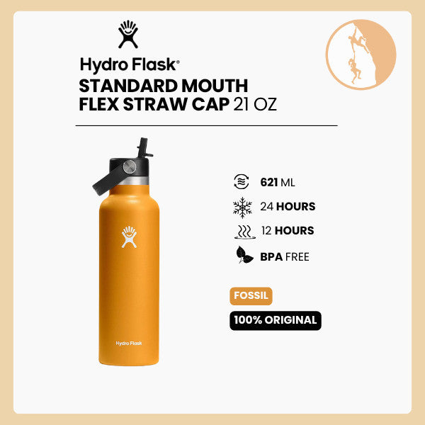 Hydro Flask Standard Flex Straw Cap 21oz/621 ml - FOSSIL