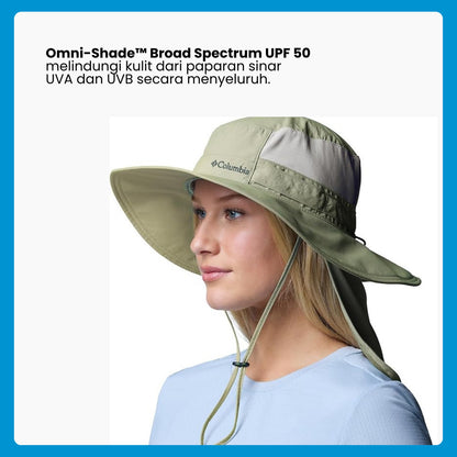 Topi Booney Hiking -  Columbia Coolhead III Zero Booney Hat (Safari)