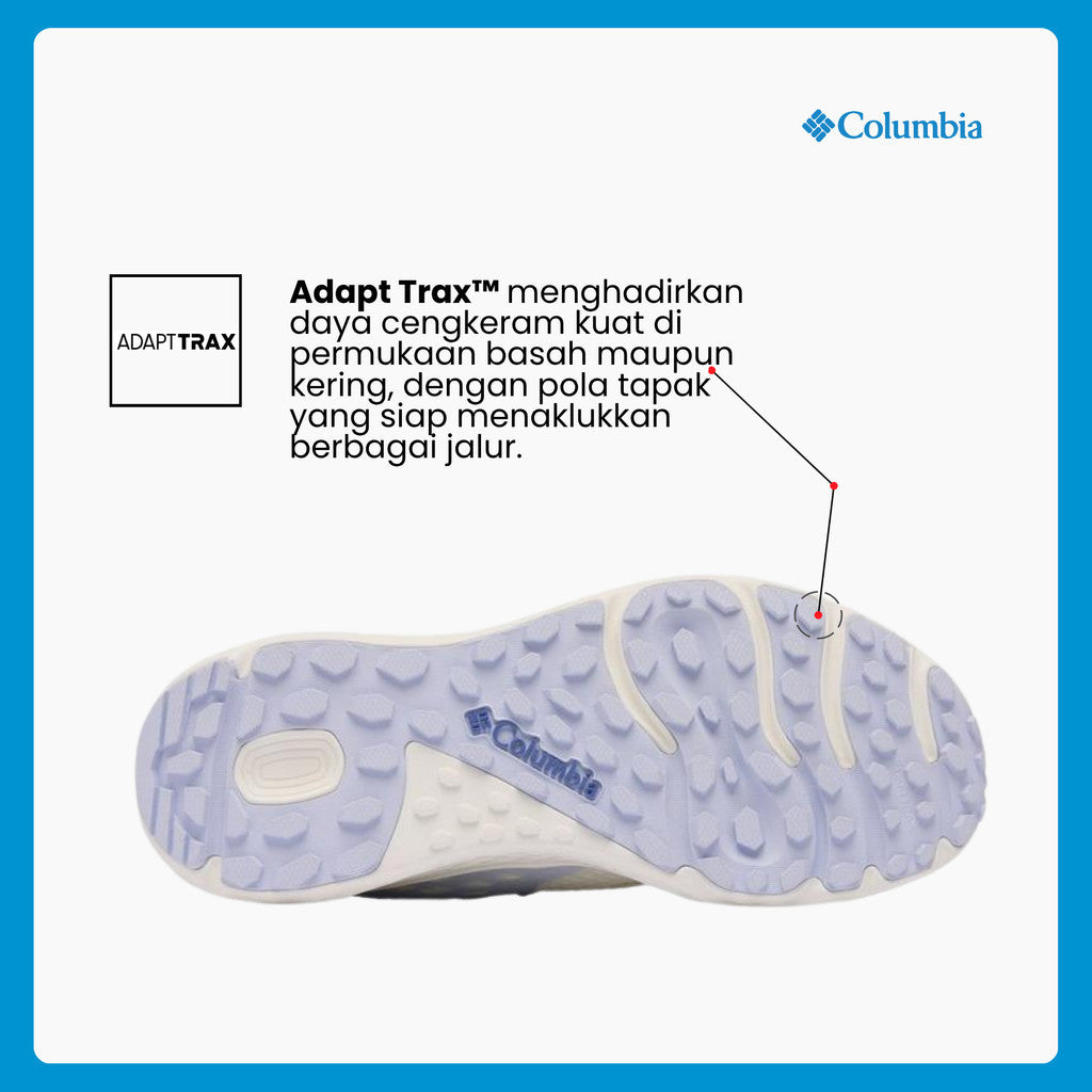 Sepatu Lari Wanita  - Columbia Women's Konos TRS Trail Performance Shoes  (Sea Salt, Snowdrift)