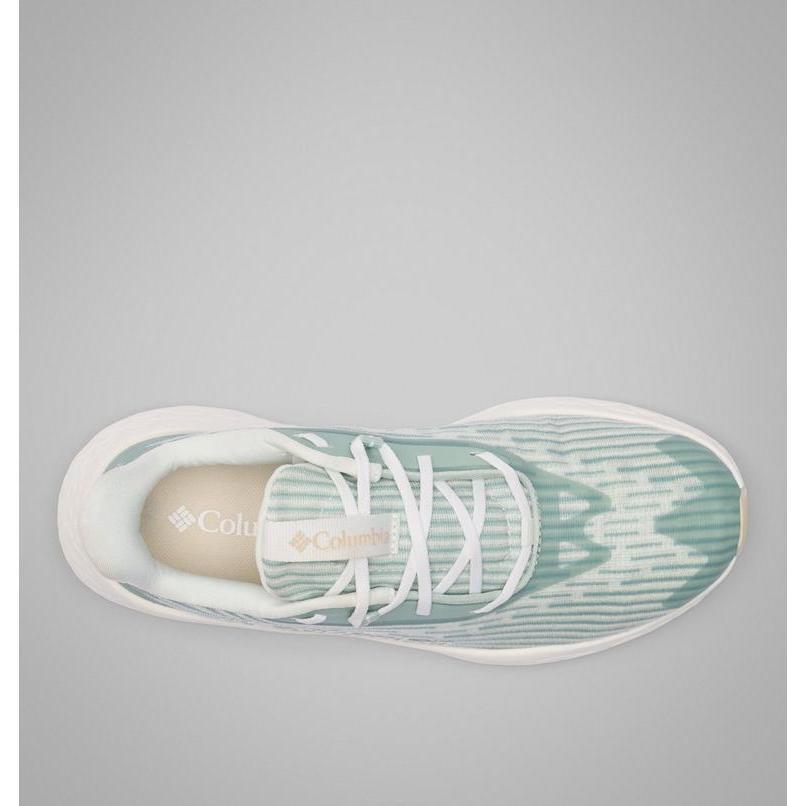 Sepatu Lari Wanita  - Columbia Women's Konos Swift Running Shoes - Sea Salt/Cool Green