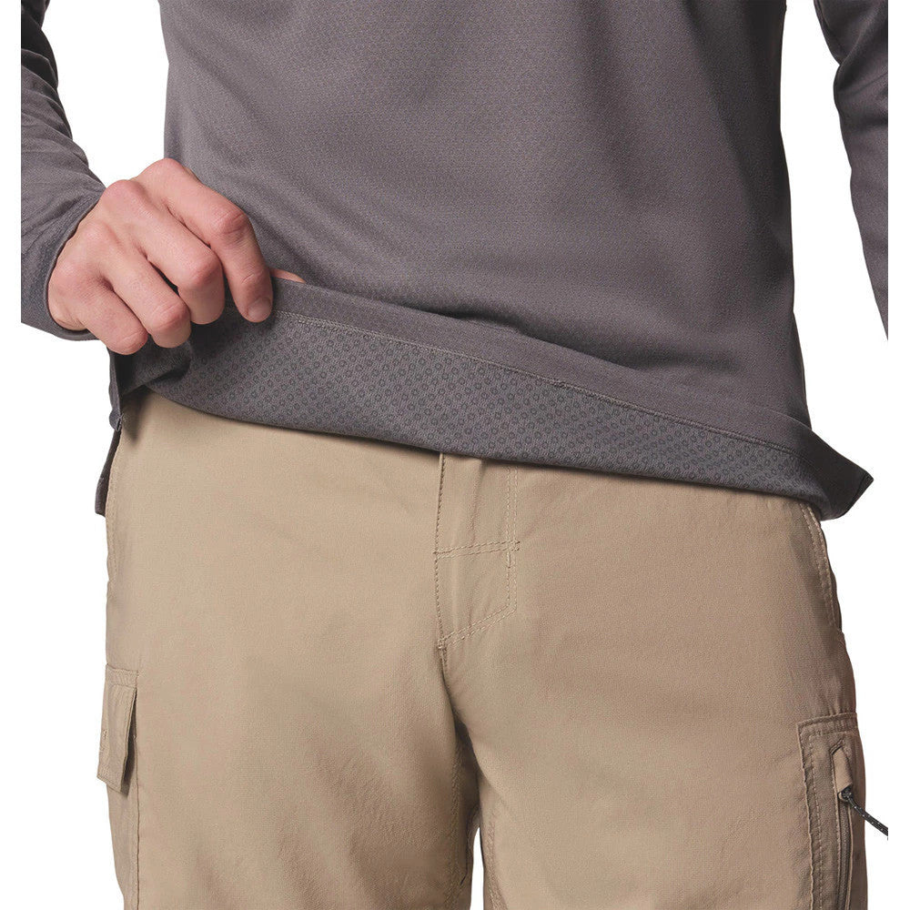 Kaos Hiking Lengan Panjang Pria - Columbia Men's Alpine Chill Pro Graphic Long Sleeve (City Grey, Be Cooled)