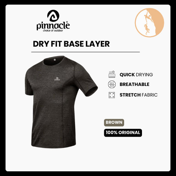 Pinnacle Dry Fit Base Layer - Brown