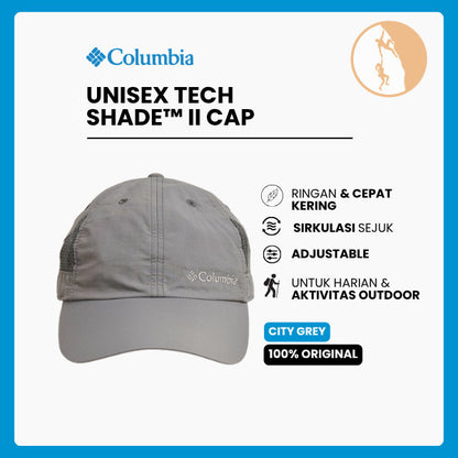Topi Outdoor Unisex Columbia Tech Shade II Hat (City Grey)