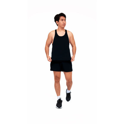 Kaos Tank Top Lari Pria - Trijee  Men's ES Racerback M (Black)
