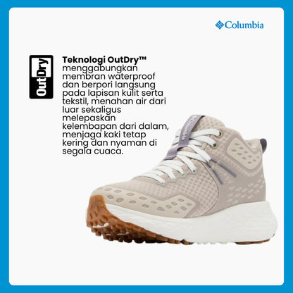 Sepatu Hiking Wanita Mid-cut Boots - Columbia Women's Konos™ TRS OutDry™ Mid Shoes - Soft Taupe/Granite Purple