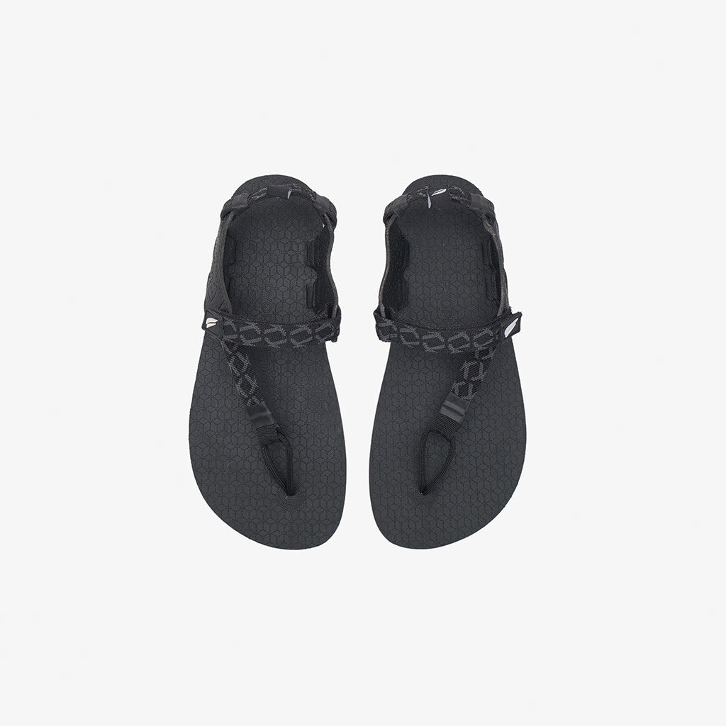 PYOPP FLEDGE - Tapak V1.5 Barefoot Flip Flops - Black