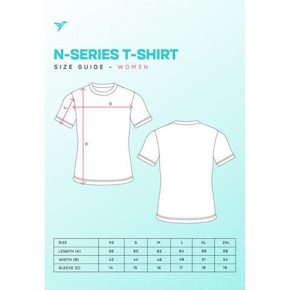 Kaos Olahraga Wanita - Trijee Norinda Women Short Sleeve (White Lime)