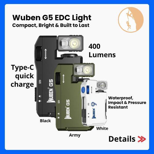 WUBEN G5 Flashlight 400 Lumens– Compact, Bright & Durable
