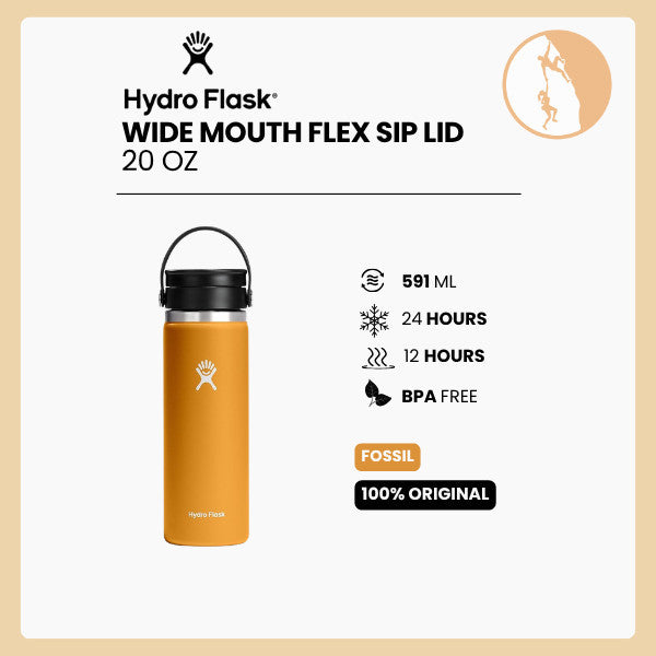 Hydro Flask Wide Mouth Flex Sip Lid 20oz/591 ml - FOSSIL
