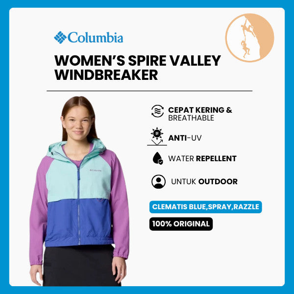 Jaket Outdoor Wanita  - Columbia Women's Spire Valley / Windbreaker Jacket