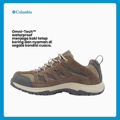 Sepatu Gunung/Hiking Wanita - Columbia Women's Crestwood™ Waterproof - Pebble/Oxygen