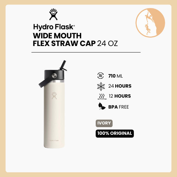 Hydro Flask Wide Flex Straw Cap 24oz/710 ml - IVORY