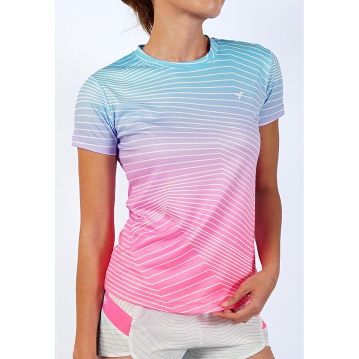 Kaos Olahraga Wanita - Trijee GL Jersey Women (Gradient Lines)