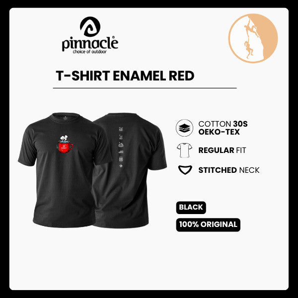 Pinnacle T-shirt Enamel Red - Kaos Pinnacle Kode P04