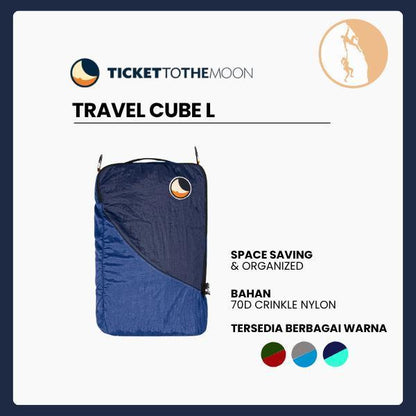Travel Cube Ticket To The Moon | Tas Serbaguna untuk Traveling & Outdoor | Ticket To The Moon Travel Cube Size L