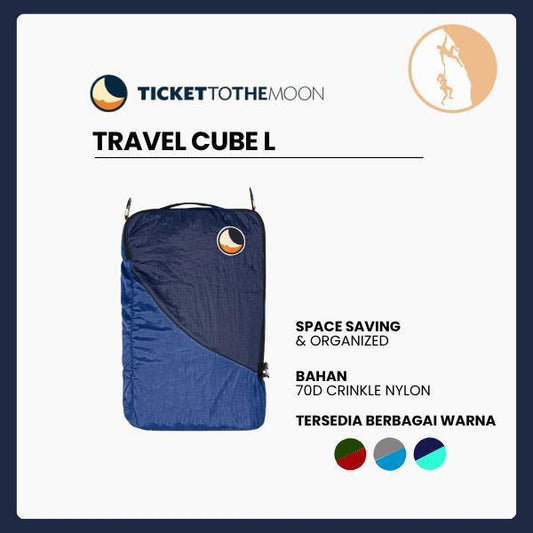 Travel Cube Ticket To The Moon | Tas Serbaguna untuk Traveling & Outdoor | Ticket To The Moon Travel Cube Size L
