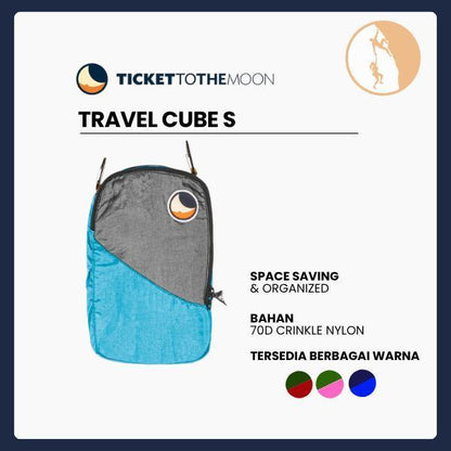 Travel Cube Ticket To The Moon  | Tas Perjalanan Ringan & Tahan Lama | Ticket To The Moon Travel Cube Size S