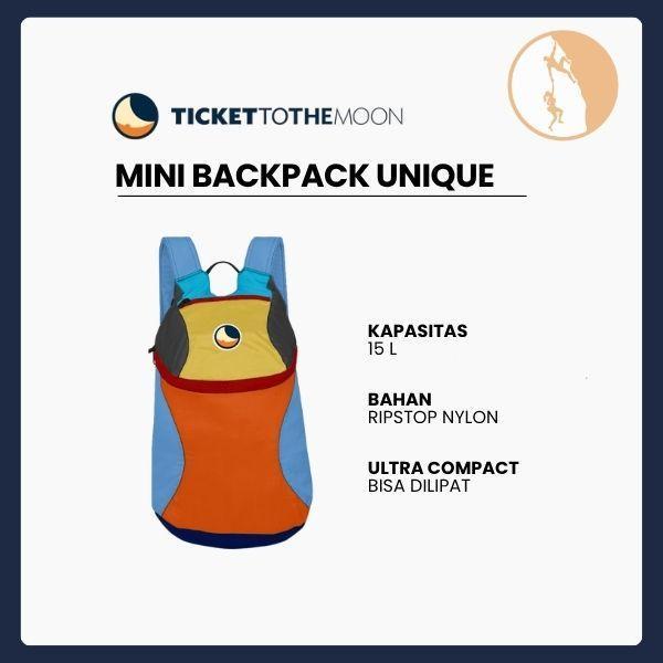 Ransel Ringan & Tahan Lama untuk Travel & Outdoor | Ticket To The Moon Mini Backpack Unique Edition (15 L)