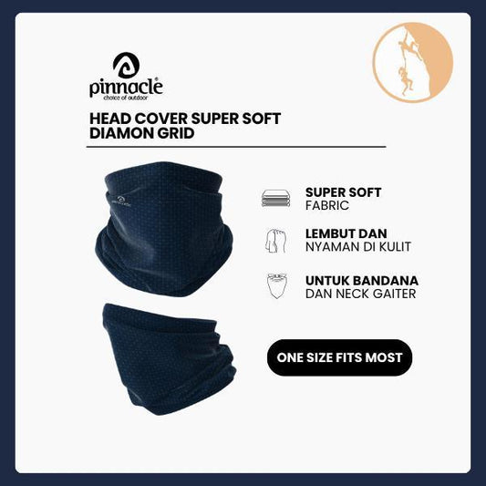Aksesoris Kepala Pinnacle | Head Cover – Super Soft Diamond Grid | Pelindung Kepala Outdoor