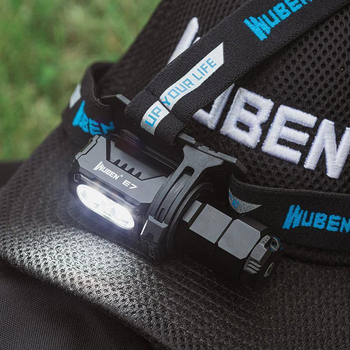 Wuben E7 Multi-functional EDC Flashlight Senter Kepala - 1800 Lumens 132 Meters