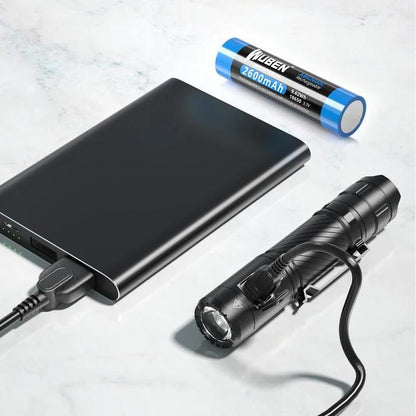 Wuben C3 Compact Flashlight Senter - 1200 Lumen 179 Meters