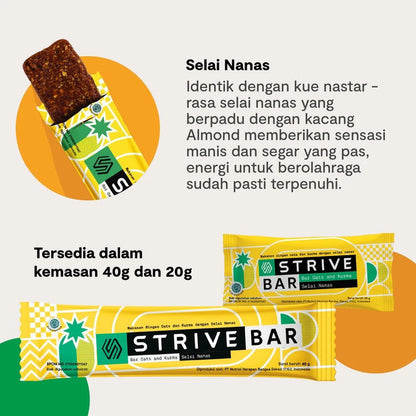 Strive Energy Bar Selai Nanas - Camilan Instant Berenergi